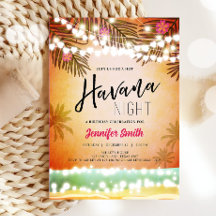 Noite de Havana no aniversário do Partido da Praia