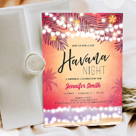 Convite Noite de Havana no aniversário do Partido da Praia