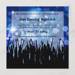 Convite Noite de inauguração da discoteca