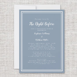 Convite Noite de Janto de ensaio antes do azul empoeirado