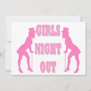 Convite Noite de meninas fora