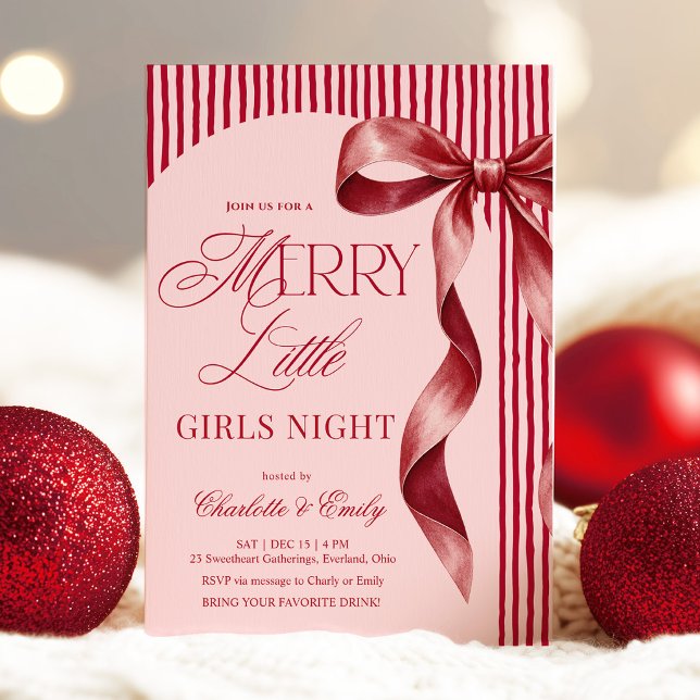 Convite Noite de Natal das Meninas Alegres (Criador carregado)