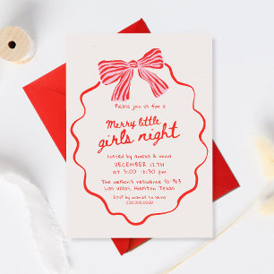 Convite Noite de Natal das Meninas Alegres Festa de Natal