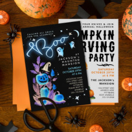 Convite Noite Divertida e Assustadora de Halloween na Mans