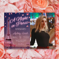 Noite em Paris - Aniversário com foto