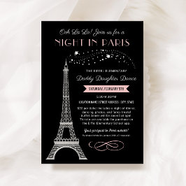 Convite Noite em Paris Dança do Pai com a Filha