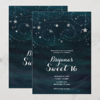 Noite Estelar Encantada Festa Prata e Azul