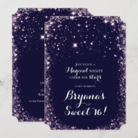 Noite Estelar Roxa Celestial Doce 16