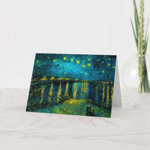 Convite Noite Estrelada de Van Gogh sobre o Ródano