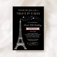 Noite Glam em Paris Rosa Aniversário de 16 Anos Do