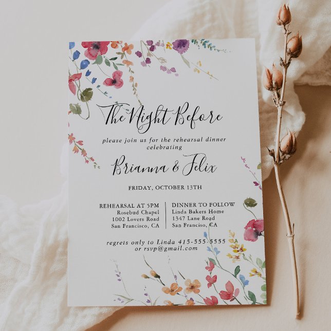 Convite Noite Mínima Antes Do Janto De Ensaio (Criador carregado)