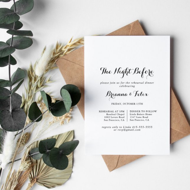 Convite Noite Moderna de Caligrafia Antes do Janto de Ensa (Criador carregado)