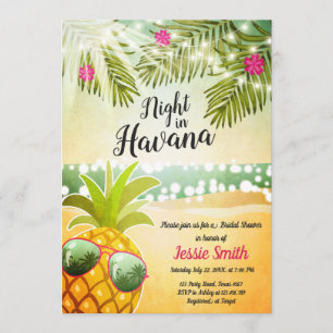 Convite Noite No Chá de panela De Havana