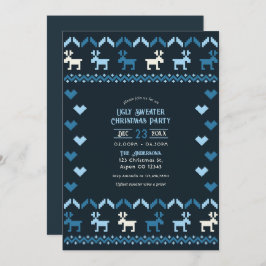 Convite Noite Nórdica Festa de Natal do Céu Feio