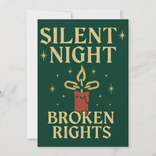 Convite Noite Silenciosa Direitos Quebrados Design