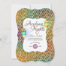 Convite Noites árabes, cordas de festas exóticas lançam la