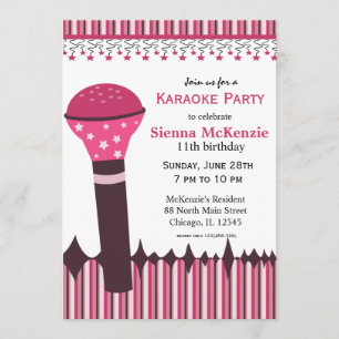 Convite Noites de Karaoke