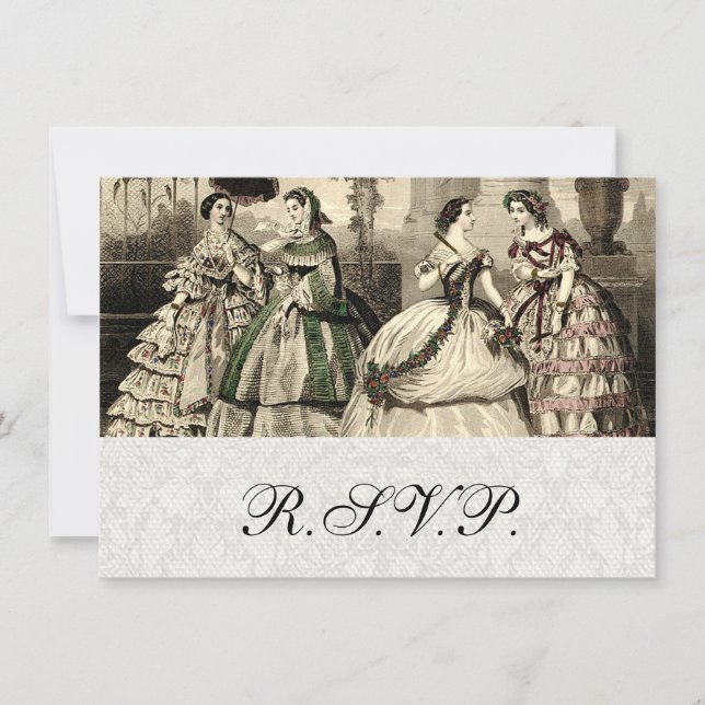 Convite Noiva Antiga Casamento Vintage (Frente)