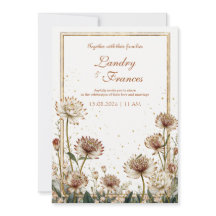 Noiva Botânica Creme Astrantia Dourada