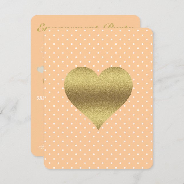 Convite Noiva & CO Festa de Pontos de Bolinhas em Rosa e B (Frente/Verso)