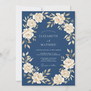 Convite Noiva Creme Guirlanda Floral Casamento