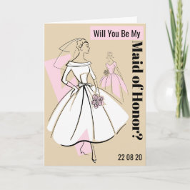 Convite Noiva de Moda Neutra seja o meu texto de Madrinha