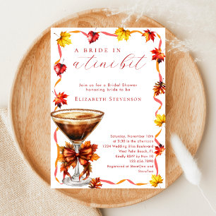 Convite Noiva de Outono em uma Pequena Bridal Shower com M