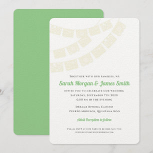 Convite Noiva de Papel Picado Casamento no Destino Festa