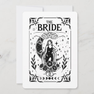 Convite Noiva de Solteira Bruxa Coven Casamento Gótico