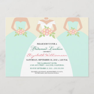 Convite Noiva e Bridesmaids Bridal Luncheon Invite (menta)