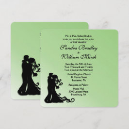 Convite Noiva e Casamento Verde do Groom