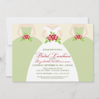 Convite Noiva e Convidada de Luncheon Bridal