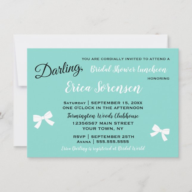 Convite Noiva e Família, Festa do Vestido Negro Tiara (Frente)