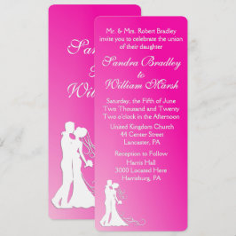 Convite Noiva e Groom Fuchsia