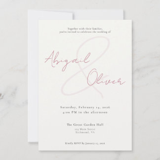 Convite Noiva Elegante & Minimalista | Casamento Moderno &