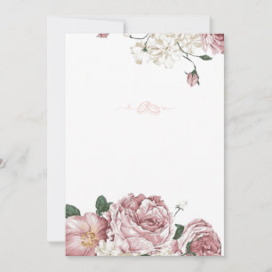 Convite Noiva em Aquarela Elegante e Casamento Floral 