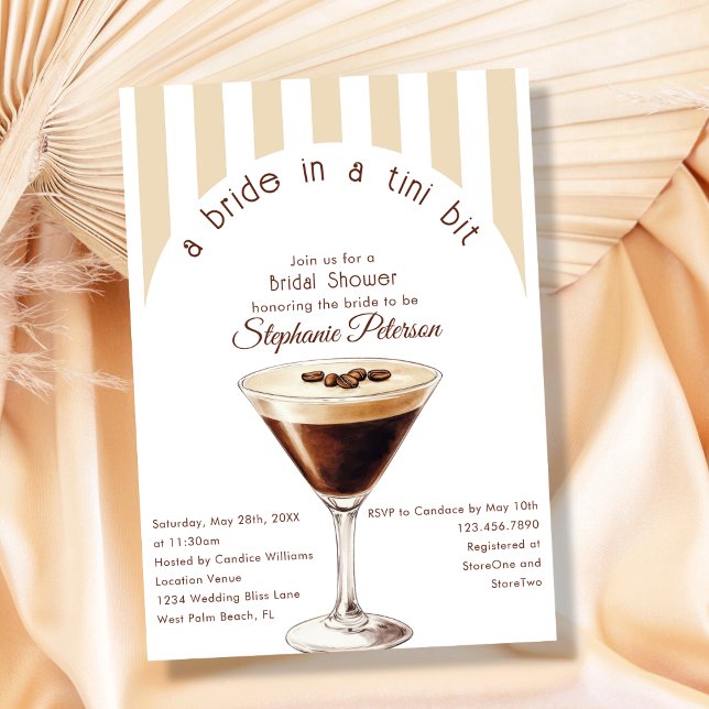 Convite Noiva em um Espresso Martini com Um Pouquinho de B (Criador carregado)