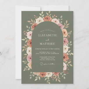 Convite Noiva Floral Arch Flourish Casamento