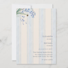Noiva Floral Azul Creme Sinfonia de Campainhas Azu