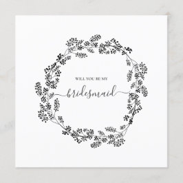 Convite Noiva Floral Moderna Delicada Casamento das Damas 