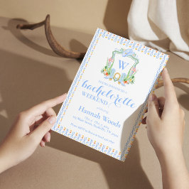 Convite Noiva Grandmillennial do Sul com Monograma