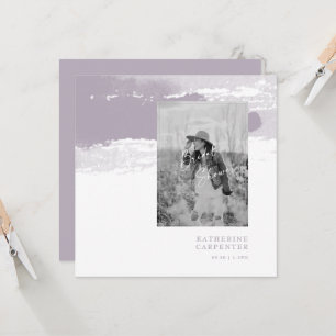 Convite Noiva Lavanda Foto Quadrada Chá de Noiva