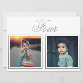 Convite Noiva Noivo Idade Elegante Chique Prata Número da 