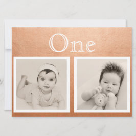 Convite Noiva Noivo Idade Personalizada em Dourado Rosa Nú