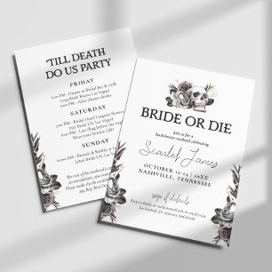 Convite Noiva ou Morrer até a Morte fazer uma Bachelorette