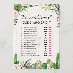 Convite Noiva ou noiva Jogo de Chá de panela Fiesta