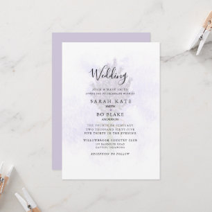 Convite Noiva Pais de Lavanda Floral Splash Casamento