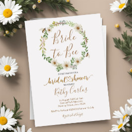 Convite Noiva para o Chá de panela de Bee Daisy