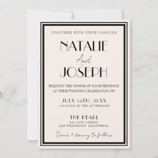 Convite Noiva Retro Preto Marfim Dinheiro Antigo Tudo Em U