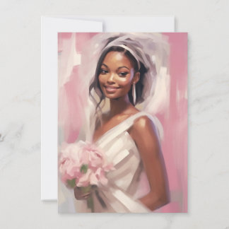 Convite Noiva Romântica de Casamento